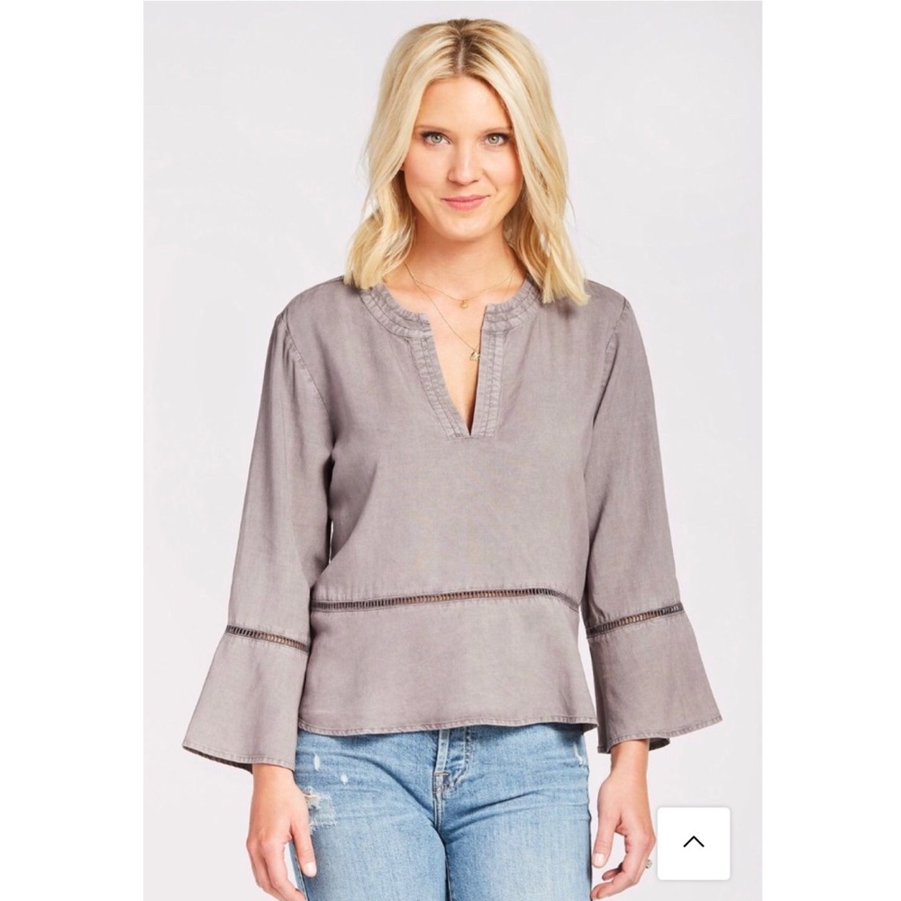 Cloth and Stone Washed Tinsel Top